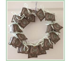 Stickserie - Adventskalender Mini Hüllen 1-24 Zahlen